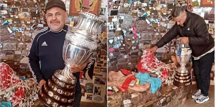 La Copa América llegó a la Difunta Correa: El “Chiqui” Tapia cumplió su promesa