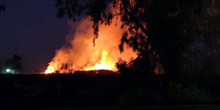 Video: Voraz incendio arrasó con una finca, generando caos y temor de los vecinos