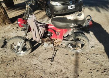 Grave accidente en San Martín: Dos motos chocaron de frente y hay un herido