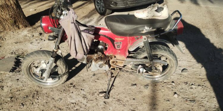 Grave accidente en San Martín: Dos motos chocaron de frente y hay un herido