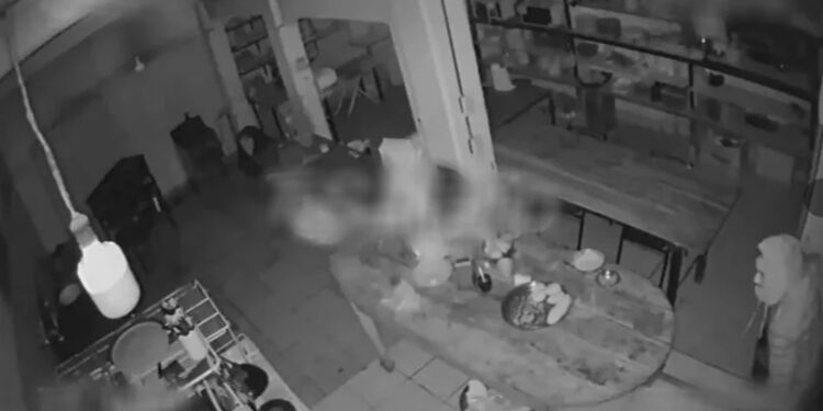 Desvalijaron una conocida casa de comida sanjuanina y quedaron registrados en las cámaras