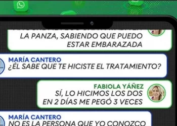 Los chats donde Fabiola cuenta que Alberto le pegó cuando estaba embarazada