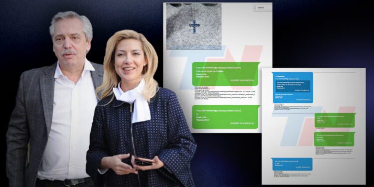 Qué dicen los chats de Alberto Fernández  en los que hablan de Fabiola Yáñez