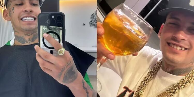 L-Gante renovó su dentadura y lució su radical cambio mostrando el antes y después