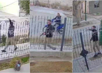 El pistolero de Caucete: El video del policía caucetero disparando en un barrio