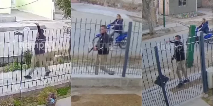 El pistolero de Caucete: El video del policía caucetero disparando en un barrio