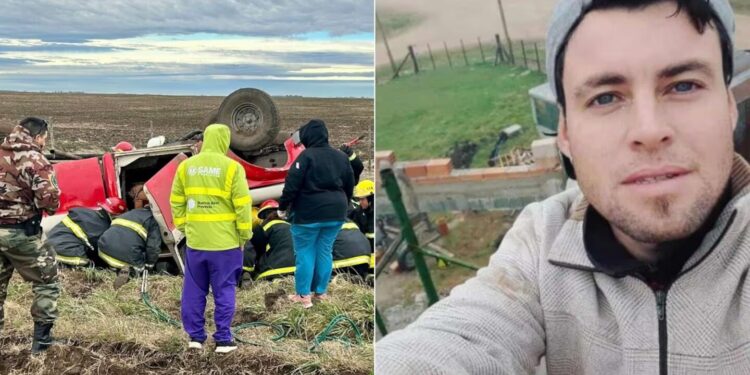 Volcó en su camioneta, estuvo 12 horas aplastado bajo la helada y murió