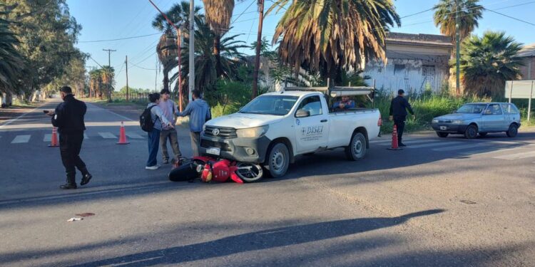 Grave choque en San Martín dejó a dos personas hospitalizadas