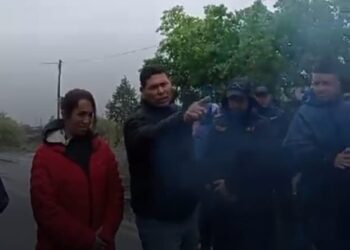 VIDEO: Violenta reacción de un concejal de Romina Rosas con un abuelo en Caucete