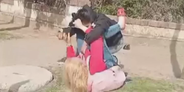 VIDEO: Una madre y una maestra pelearon a la salida del jardín de infantes