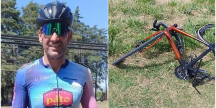 Dolor por la muerte de un ciclista tras ser atropellado por un auto a alta velocidad