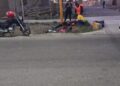 Accidente entre dos motos en Santa Lucía dejó cuatro personas hospitalizadas