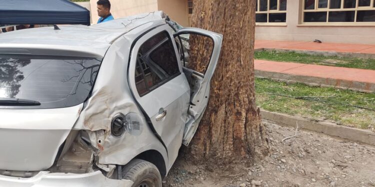 Un fallecido y una joven en grave estado tras brutal choque contra un árbol