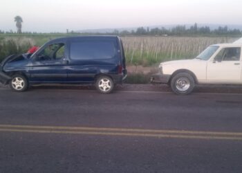 Choque en cadena en Ruta 183 deja una mujer hospitalizada en 25 de Mayo