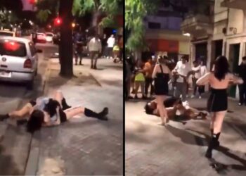 VIDEO: Más de 10 mujeres protagonizaron una brutal pelea