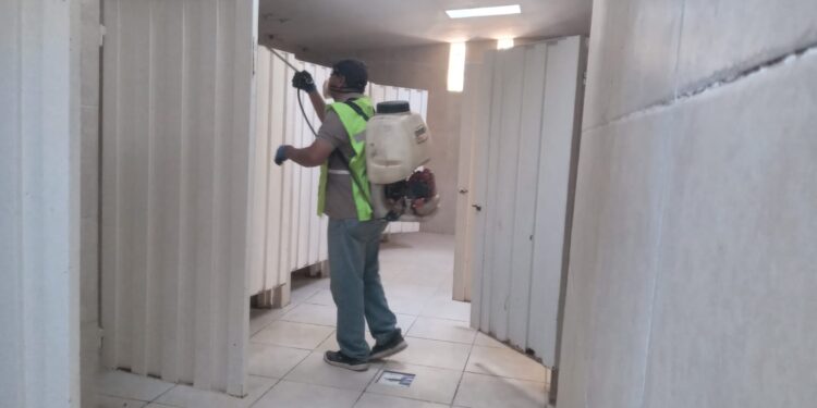 Preparan con desinfección y mejoras el Camping Municipal de Rivadavia