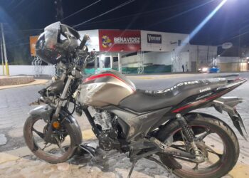 Choque en Chimbas: Un motociclista fue embestido por un auto que se fugó