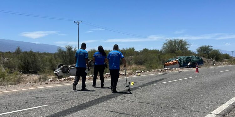 Identifican al hombre que falleció tras vuelco en la Ruta 141 en Caucete