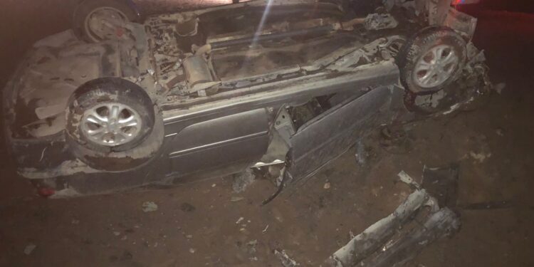 Violento vuelco en la Ruta 20: cuatro personas heridas tras el accidente