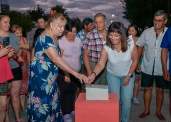 Chimbas avanza: inauguraron iluminación LED en el Barrio Andacollo VI