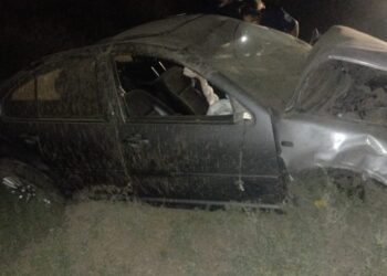 Fuertes imágenes: Así quedó el auto del joven que murió en la Ruta 20