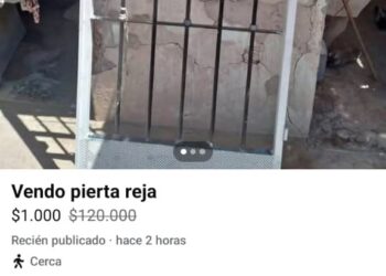 Robó una puerta en Rivadavia y la puso a la venta en Facebook: terminó detenido