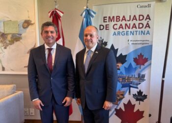 Marcelo Orrego se reunió con el embajador de Canadá en Argentina