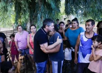 Marcelo Orrego recorrió Albardón tras el temporal y anunció obras claves