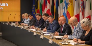 Orrego presentó el potencial de San Juan ante diplomáticos de 22 países de la Unión Europea