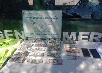 Cayó en San Juan con más de 135 mil dólares y casi 2 millones de pesos sin justificar