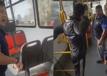 Chofer de colectivo amenazó con un cuchillo a los pasajeros