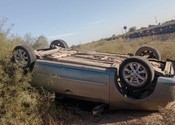 Padre e hijo protagonizaron un impactante vuelco en la Ruta 20
