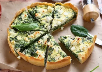 Tarta de espinaca fácil y saludable