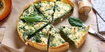 Tarta de espinaca fácil y saludable