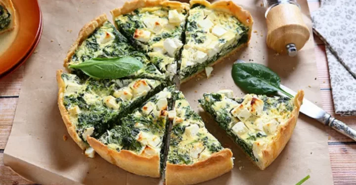Tarta de espinaca fácil y saludable