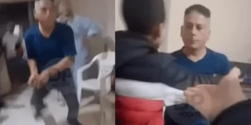 Dos pastores se agarraron a piñas en el templo