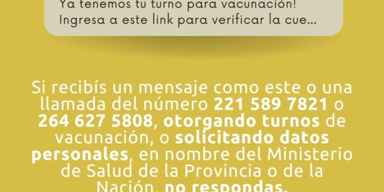 El Ministerio de Salud de San Juan advierte sobre intentos de estafa por WhatsApp y llamadas telefónicas