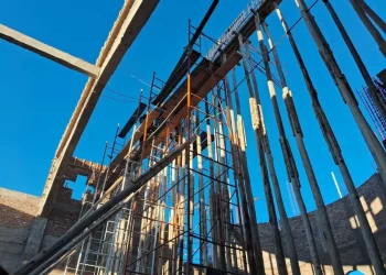 Importante avance en el monumental Santuario de San Expedito en Bermejo