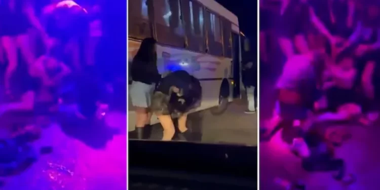 Fuerte pelea entre grupos de jóvenes a la salida de un boliche