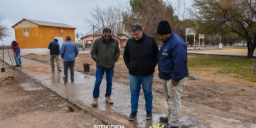 Avanza la transformación de la plazoleta Estación Martí en 25 de Mayo