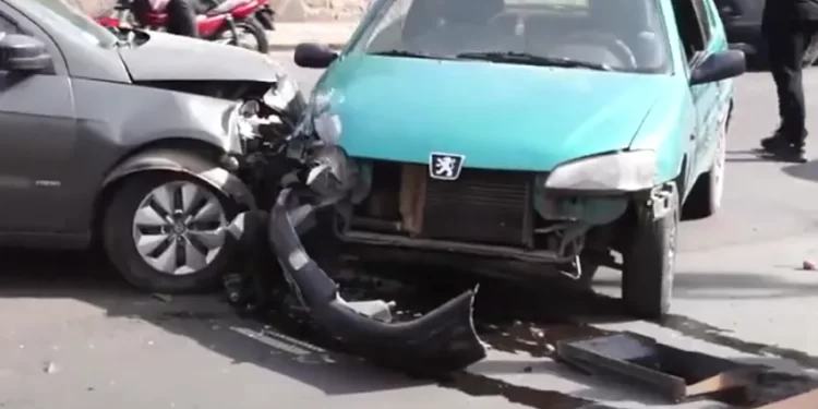 Bebé terminó hospitalizada tras un fuerte choque