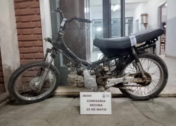 Gran operativo en 25 de Mayo permitió recuperar una motocicleta sustraída