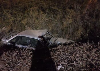 Despertó en el horror: conductor sanjuanino volcó tras quedarse dormido