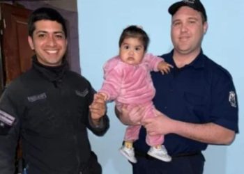 Milagro en Albardón: policías salvaron a una bebé de 9 meses