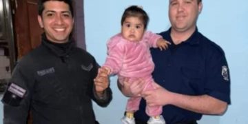Milagro en Albardón: policías salvaron a una bebé de 9 meses