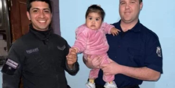 Milagro en Albardón: policías salvaron a una bebé de 9 meses