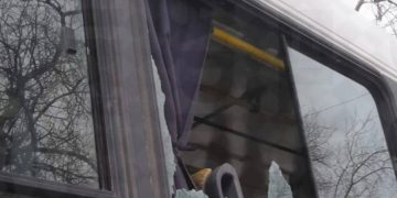 Apedrearon un colectivo en Caucete y hubo pánico entre los pasajeros