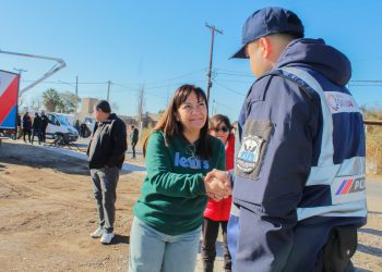Daniela Rodríguez inauguró una nueva unidad policial en Chimbas