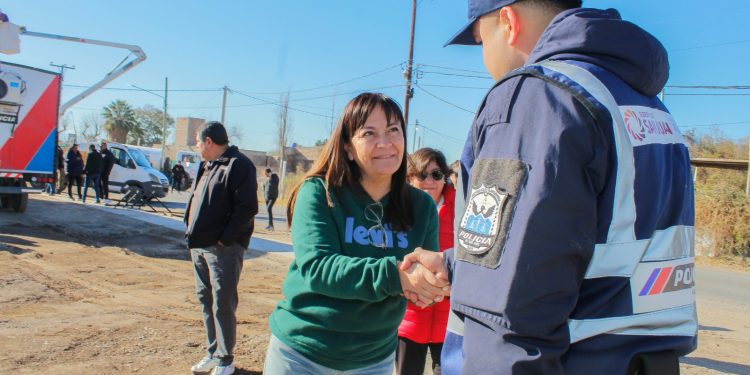 Daniela Rodríguez inauguró una nueva unidad policial en Chimbas