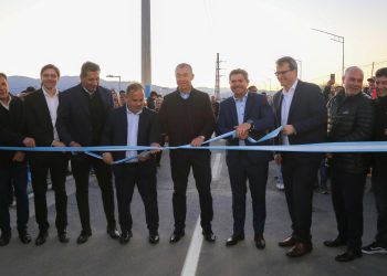 Orrego inauguró la Calle 5, con modernización y conectividad para Rawson y Pocito